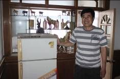 朱先生和家里的海尔冰箱